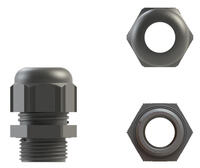 Cable Gland Nylon 12mm Grey IP68. Pack of 10