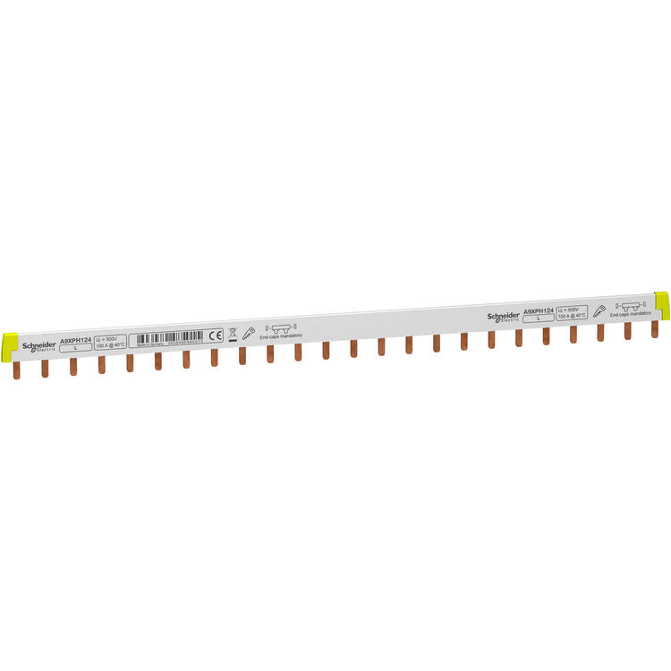 COMB BUSBAR 1P 100A 24MOD.