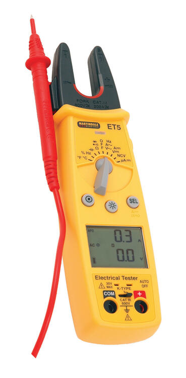 Electrical Tester 200A AC/DC, Duty cycle & Temp. Mesurement