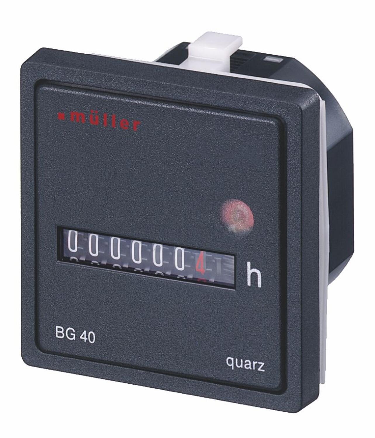 Hours Counter 12v-48v DC C|W Bezel 55 x 55mm