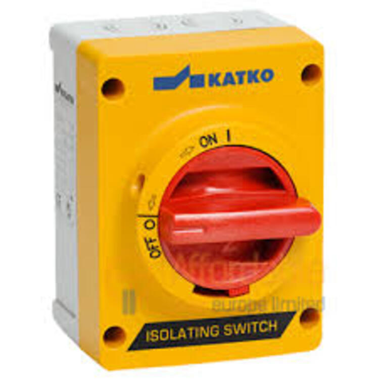 Isolator ABS  Encl Std 40A  AC23 25A 3P IP66