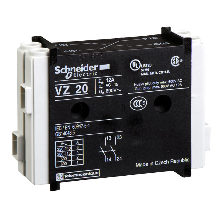 Isolator Auxiliary N/O+N/C VZ units