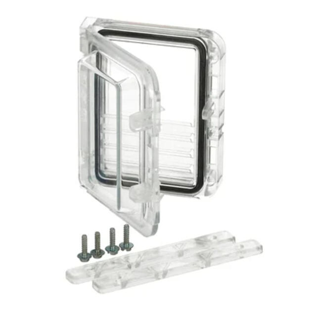 Column Inspection Window Fibox PW Inspection Window IP66 | Demesne Electrical I Demesne Electrical