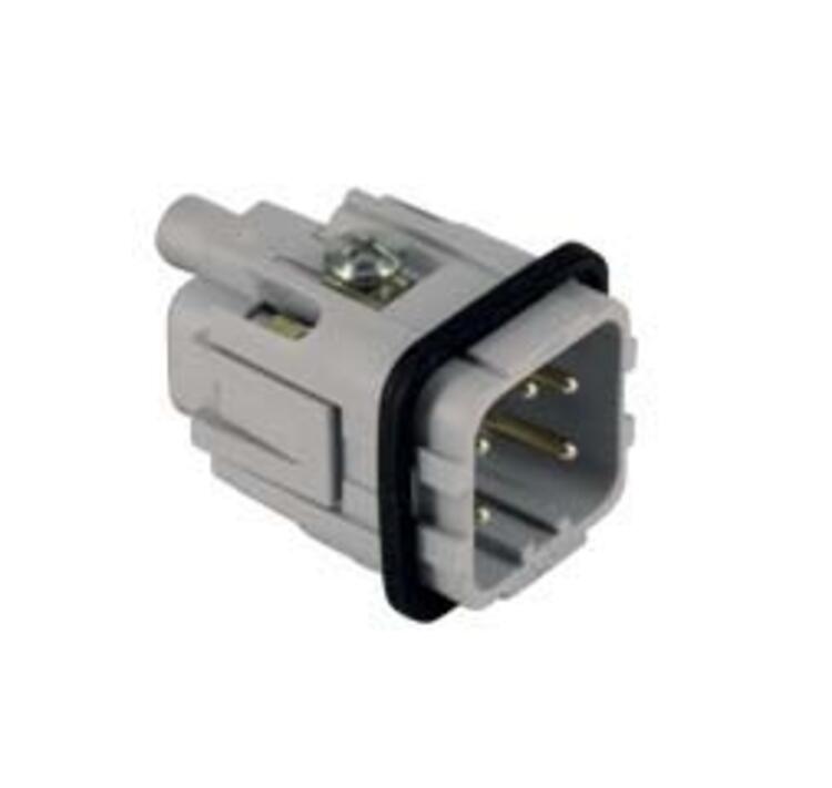 Male Insert 4 Pin 10A Screw Conn.