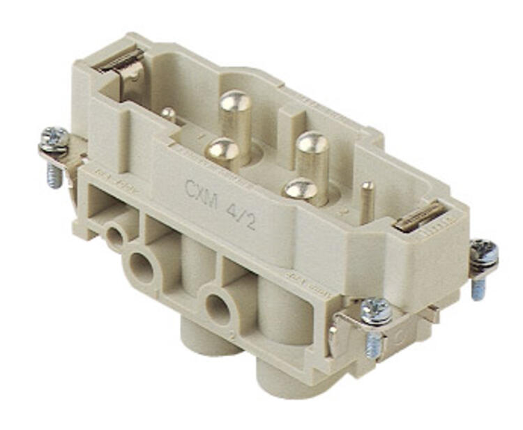 Male Insert 4 Pin 80A +2 Pin 16A Screw Conn.