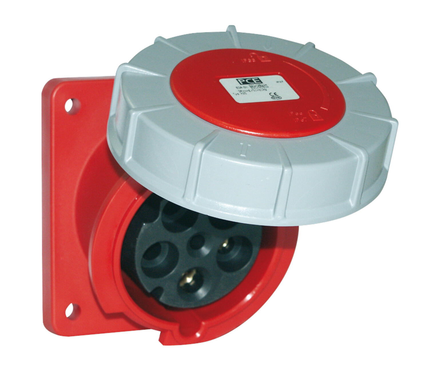 Panel Mounted Socket 63amp 5pin IP67