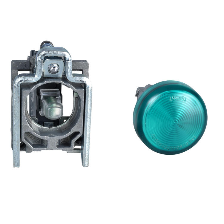 Pilot Light BA9 6-400v Green