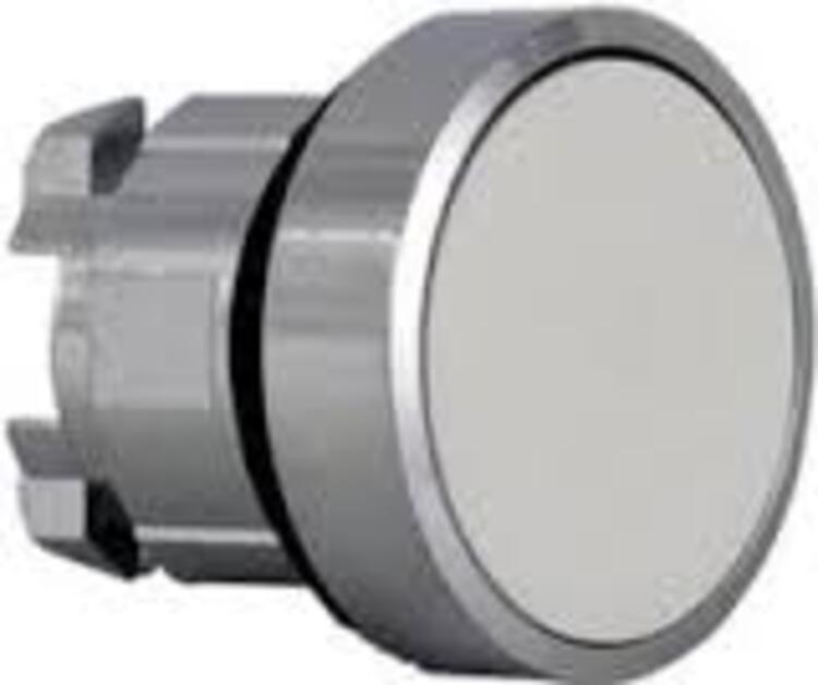 Pushbutton Head Metal White