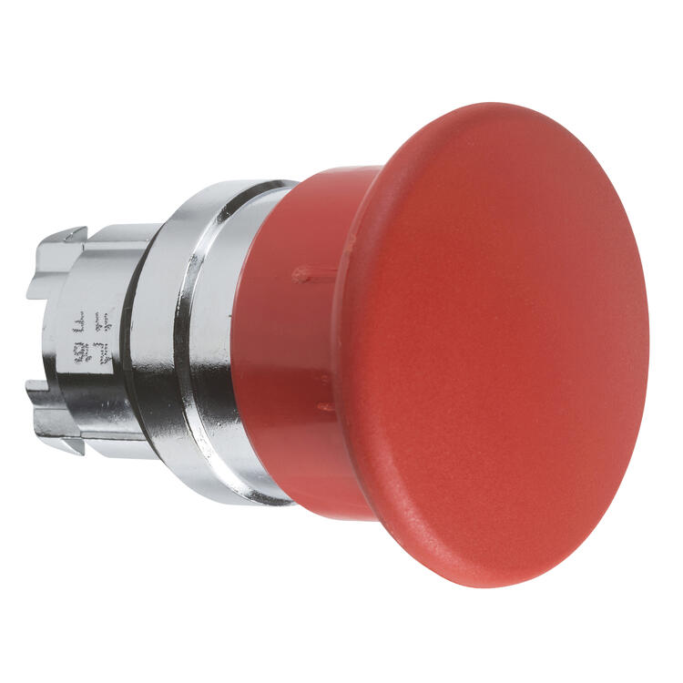 Pushbutton Head Mushroom Red 40mm