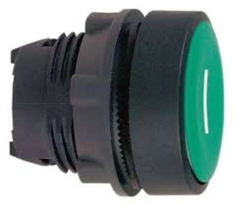 Pushbutton Head Plastic Black Arrow