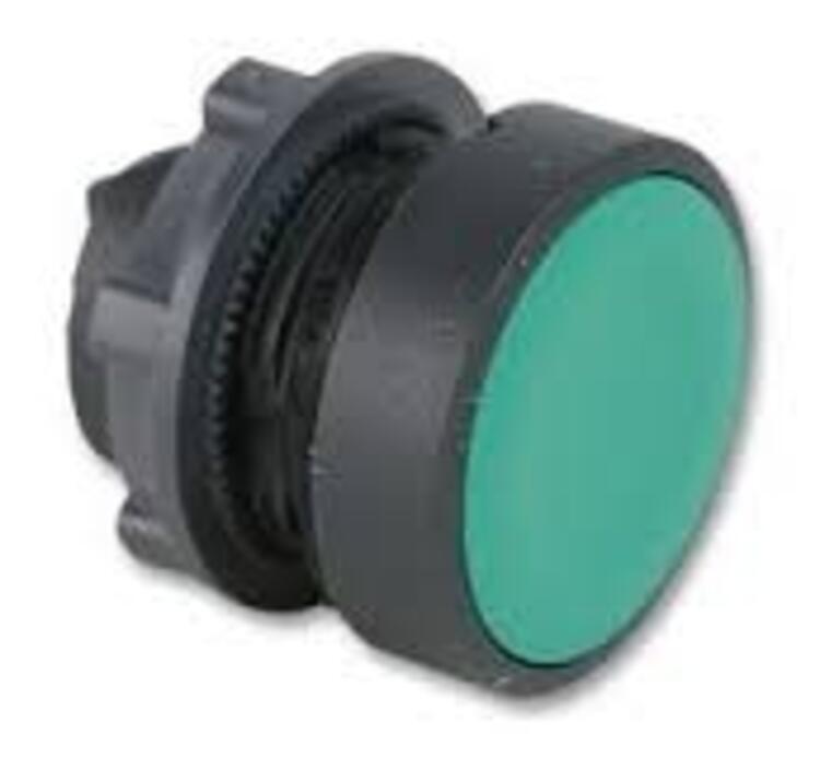 Pushbutton Head Plastic Green