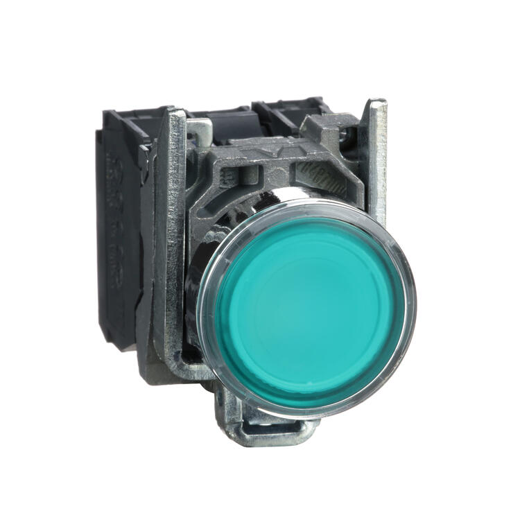 Pushbutton Illum 1 N/O 1 N/C Green 110v AC