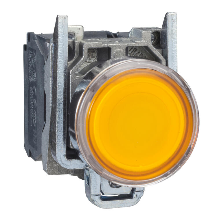 Pushbutton Illum 1 N/O 1 N/C Orange 24v AC/DC