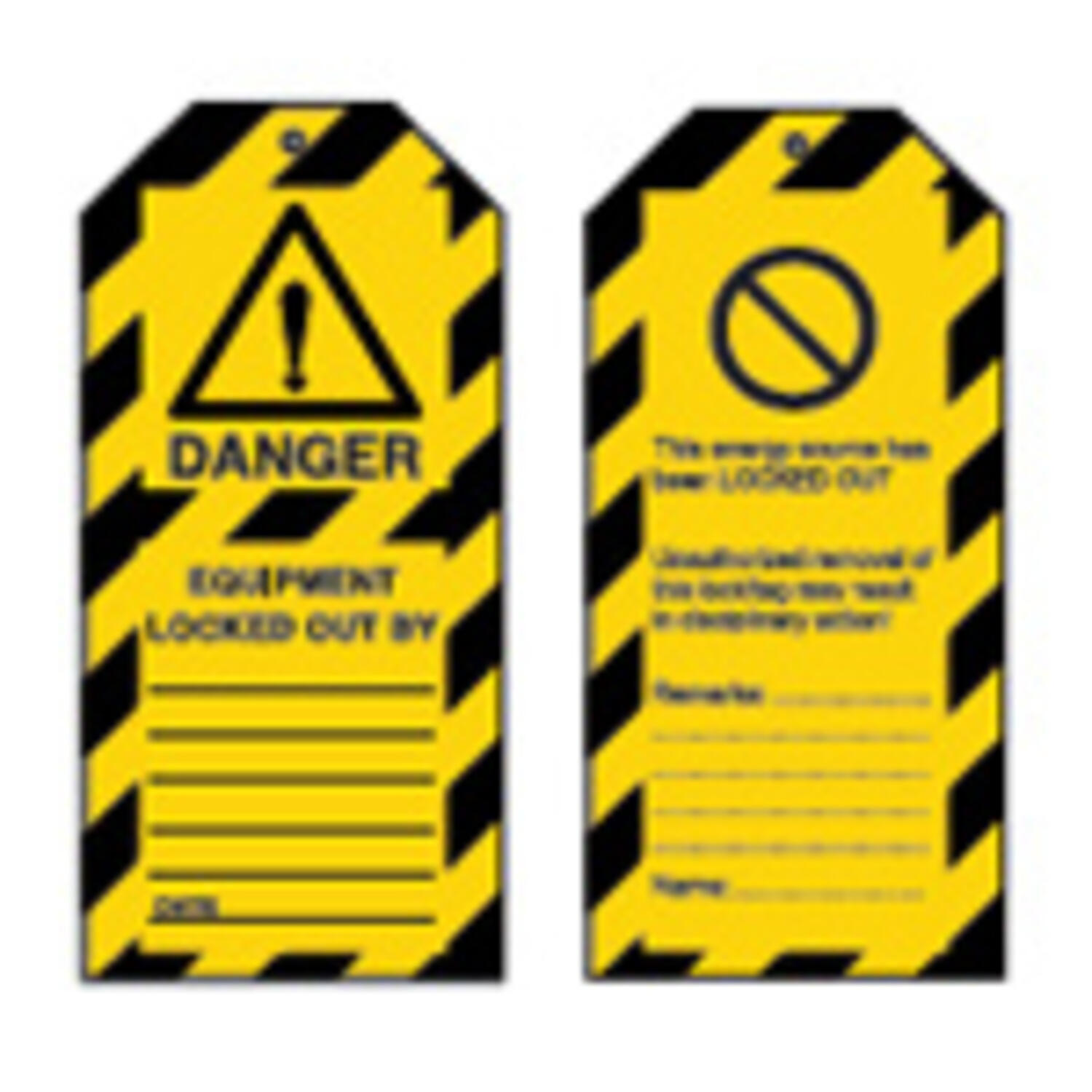 Safety Tags - Danger (Pack 10)