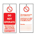Safety Tags - Do Not Operate (Pack 10)