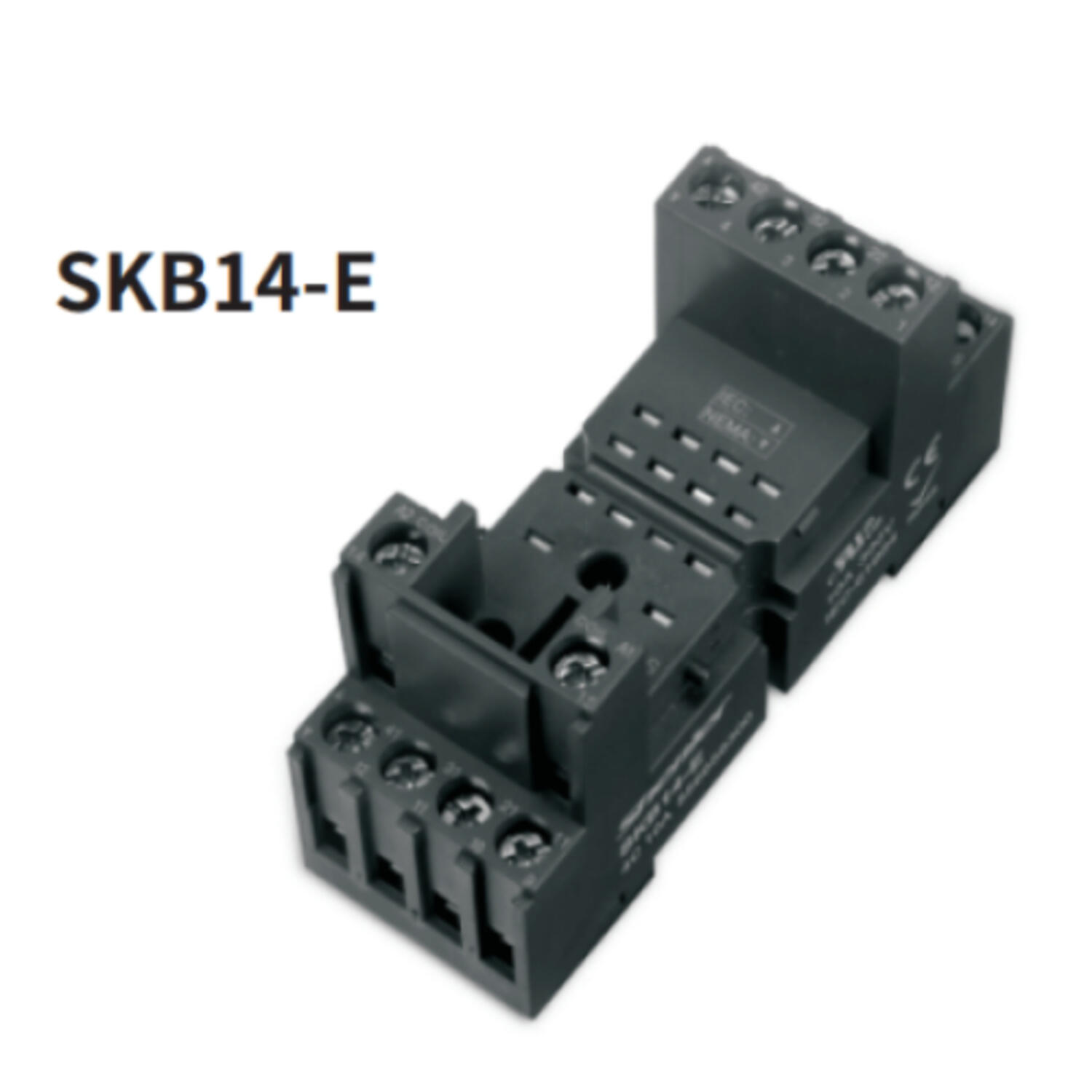 Shenler SKB14E - Plug in Relay - Base Black 14Pin