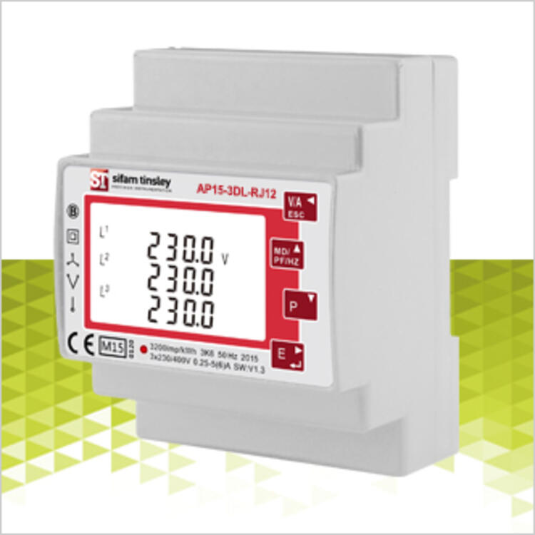 Sifam Tinsleys AP15-3DL RJ12 Multifunction Power Meter