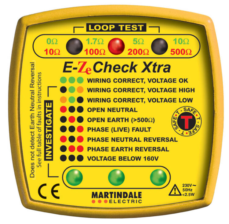Socket Tester Non-Trip Earth Loop Test