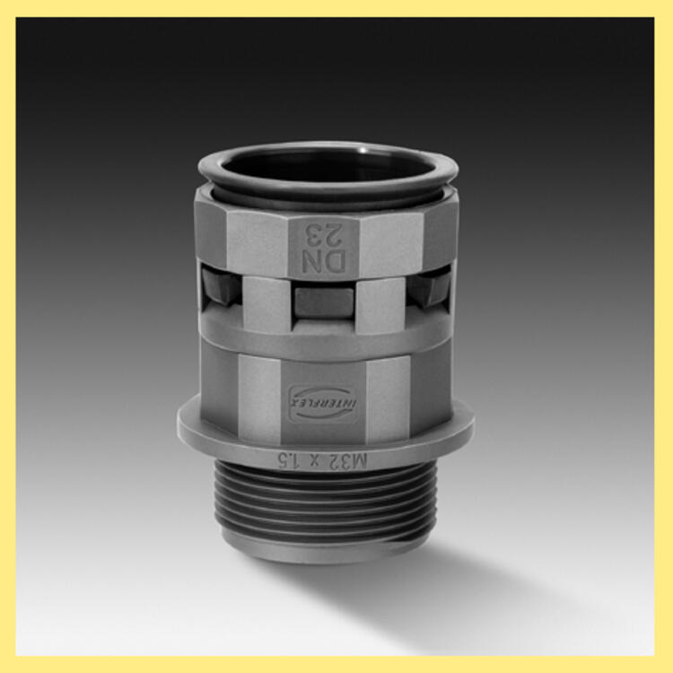 Straight Connector DN29 M32 Black
