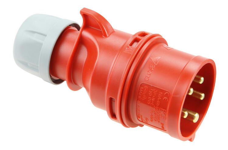Trailing Plug 16A 5P 415v Red