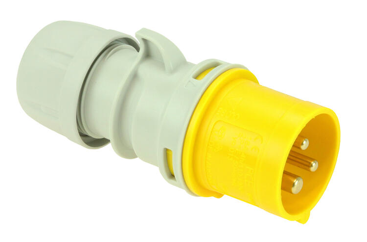 Trailing Plug 16amp 3P 110v Yellow