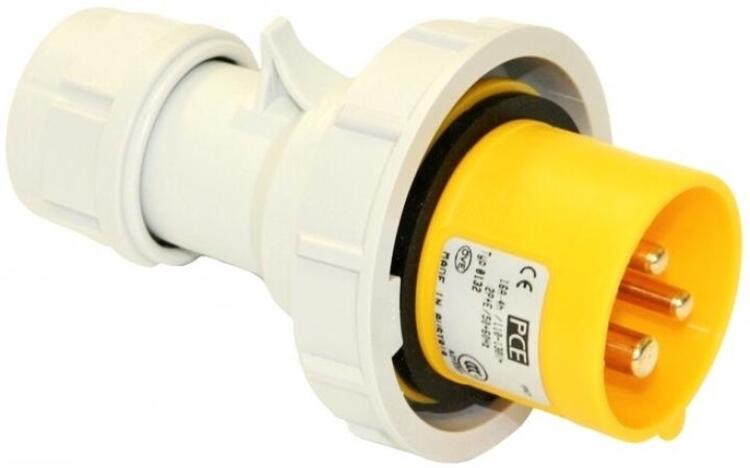 Trailing Plug 16Amp 3P IP67 110v Yellow