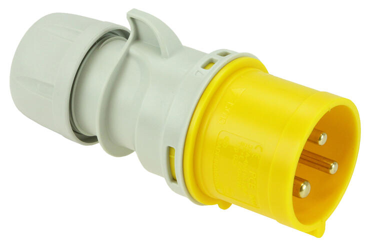 Trailing Plug 32 Amp 3P 110v Yellow