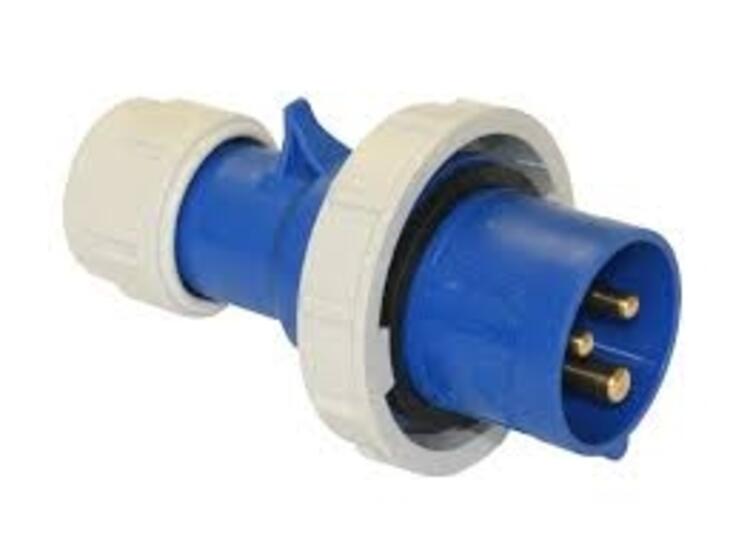 Trailing Plug 32Amp 3P IP67 230v Blue