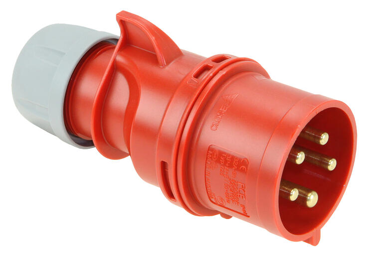Trailing Plug 32Amp 5P 415v Red