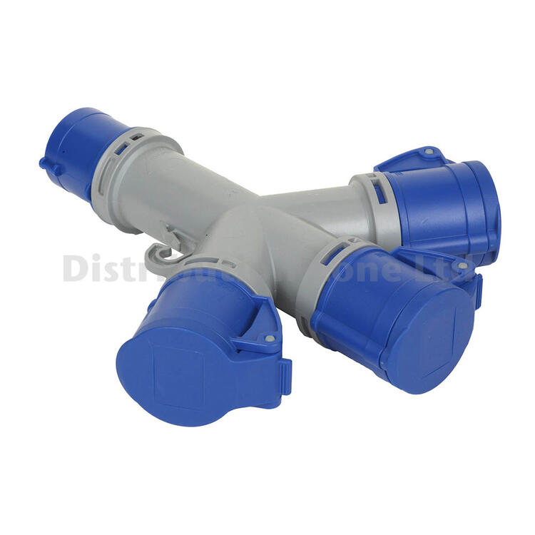 Trailing Plug+Socket Adapter 3way