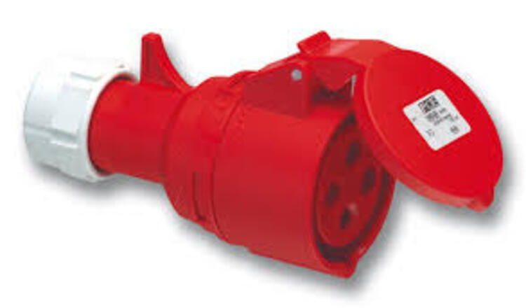 Trailing Socket 16Amp 4P 415v Red