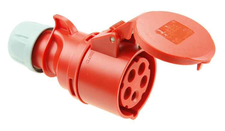Trailing Socket 16Amp 5P 415v Red
