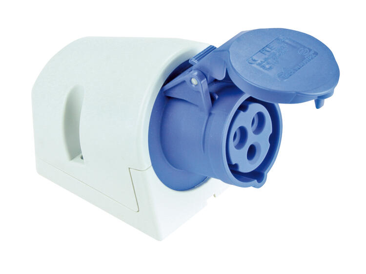 Wall Socket 16Amp 3P IP44 230v Blue